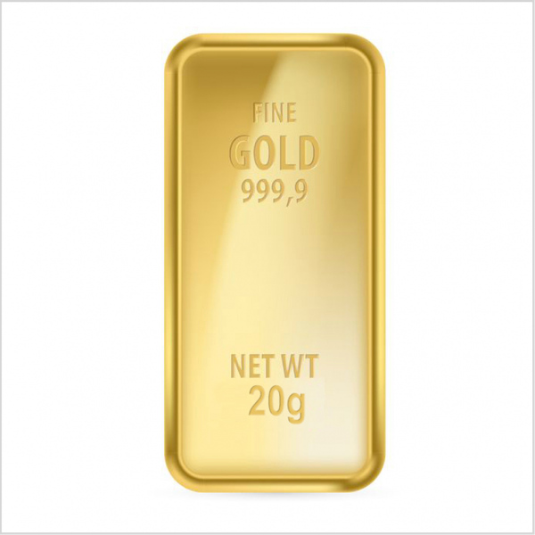 Lingotto 20 gr in oro 999/000